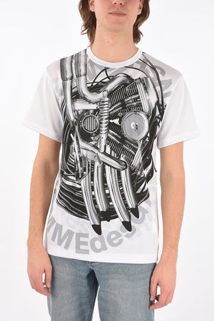 HOMME PLUS printed crew-neck t-shirt