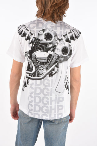 HOMME PLUS printed crew-neck t-shirt