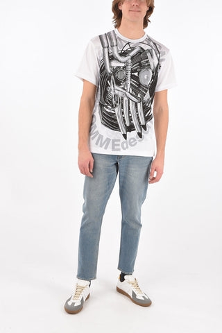 HOMME PLUS printed crew-neck t-shirt
