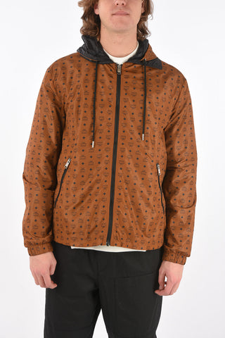 Monogram Printed Jacket with Hood