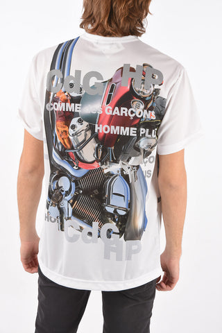 HOMME PLUS t-shirt girocollo stampata