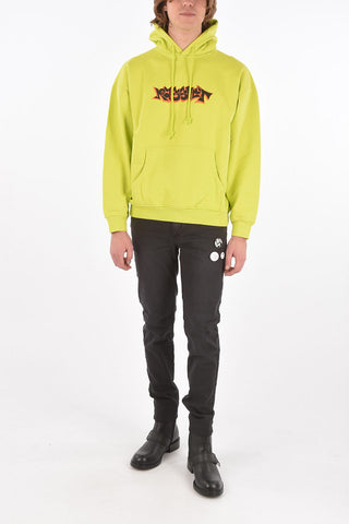 hooded sweatshirt with print on the front
