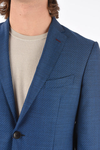 wool side vents notch lapel 2-button suit