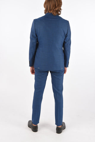 wool side vents notch lapel 2-button suit