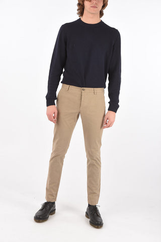 stretch cotton slim fit chinos pants