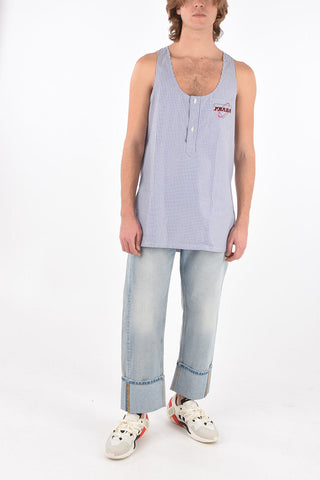 Camicia Smanicata con Taschino Logato