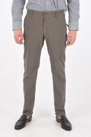 Super Slim Fit Chino Pants with Hidden Closure