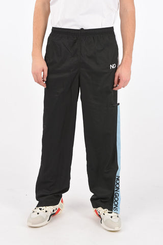 pantaloni track con zip alla caviglia