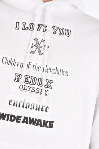 hooded I LOVE YOU sweatshirt
