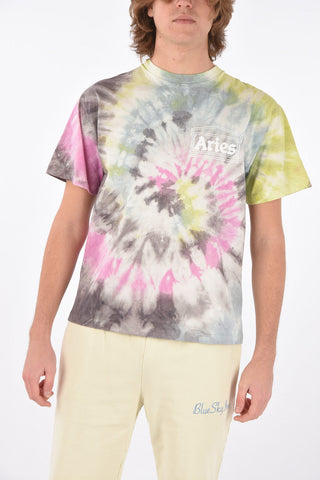 T-shirts girocollo TEMPLE effetto tie dye in cotone