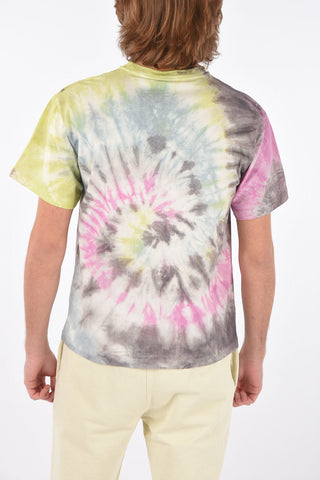 T-shirts girocollo TEMPLE effetto tie dye in cotone