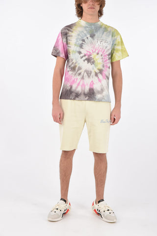 T-shirts girocollo TEMPLE effetto tie dye in cotone