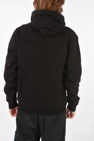 hooded sweatshirt with print on the front