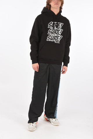 hooded sweatshirt with print on the front