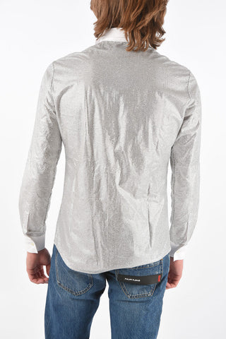 DIAMOND CUT Jewel Shirt with French Collar
