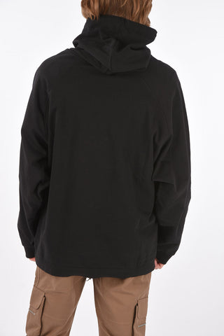oversized hoodie sweatshirt with pictures in red frame