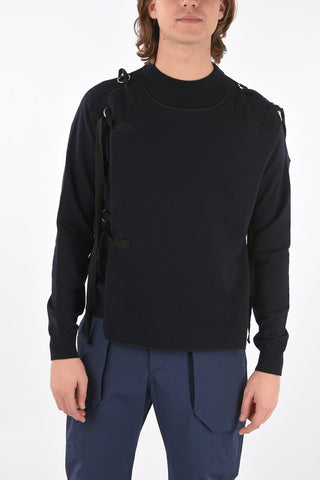 Crewneck Sweater with Bib