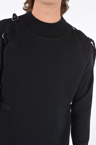 Crewneck Sweater with Bib