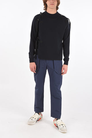 Crewneck Sweater with Bib