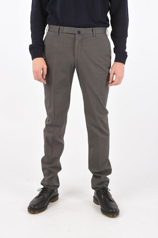 pantaloni chinos in cotone stretch slim fit