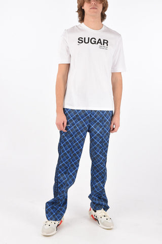 t-shirt slim fit con stampa sugar sul fronte