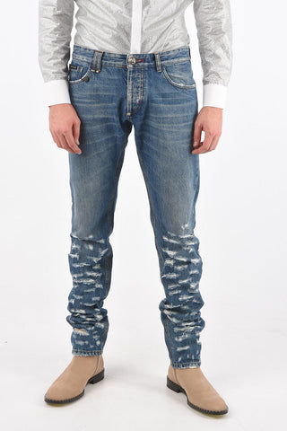 Low Rise Destroyed Denims 15cm