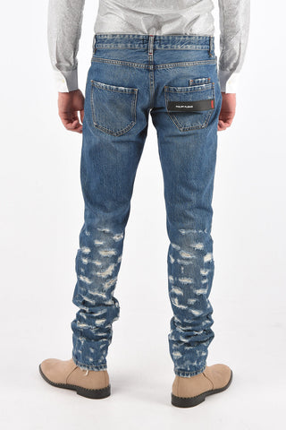 Low Rise Destroyed Denims 15cm