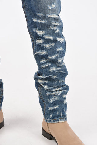 Low Rise Destroyed Denims 15cm