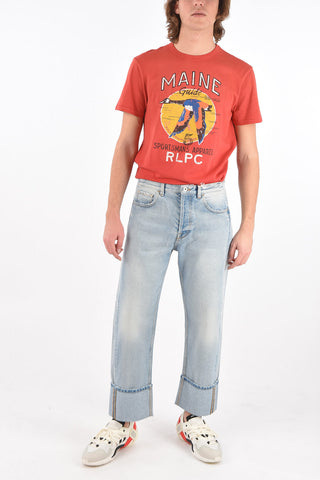 Logo Back Pocket STRAIGHT FIT Denims
