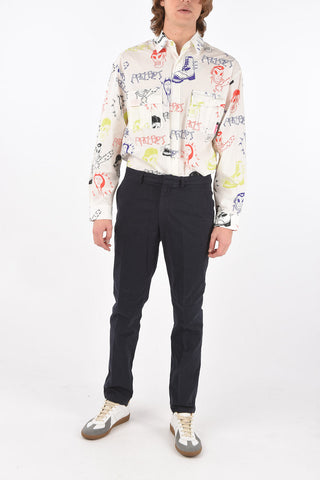 stretch cotton chinos pants