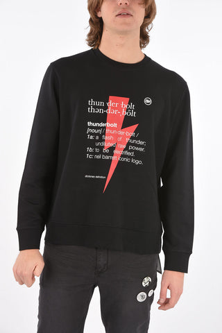 cotton THUNDERBOLT DEFINITION crew-neck Sweatshirt