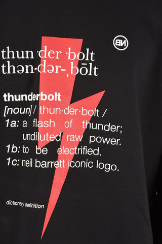 cotton THUNDERBOLT DEFINITION crew-neck Sweatshirt