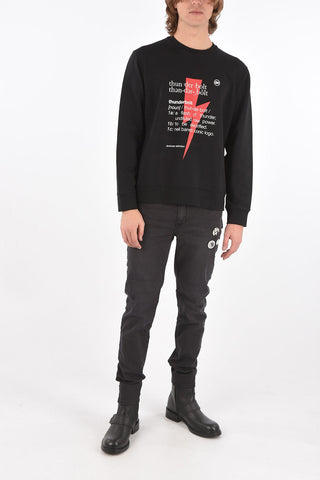 cotton THUNDERBOLT DEFINITION crew-neck Sweatshirt