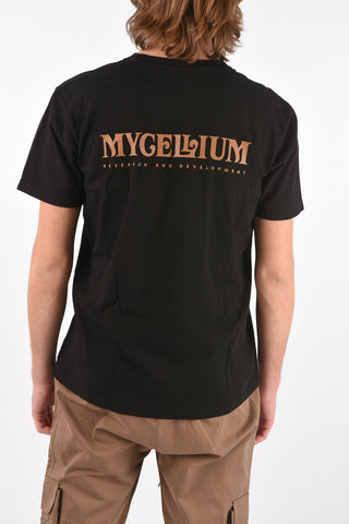 Reclycled cotton crew-neck t-shirt with back print logo