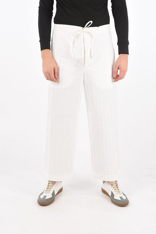 Jacquard Cotton PYJAMA Cropped Pants