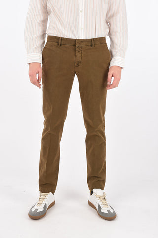 stretch cotton MALLARD CIGARETTE chinos pants