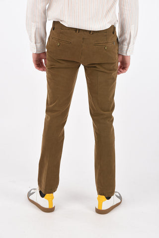 stretch cotton MALLARD CIGARETTE chinos pants