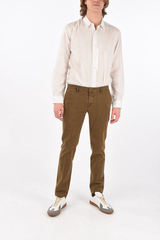 stretch cotton MALLARD CIGARETTE chinos pants