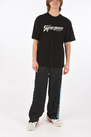 t-shirt girocollo con stampa frontale