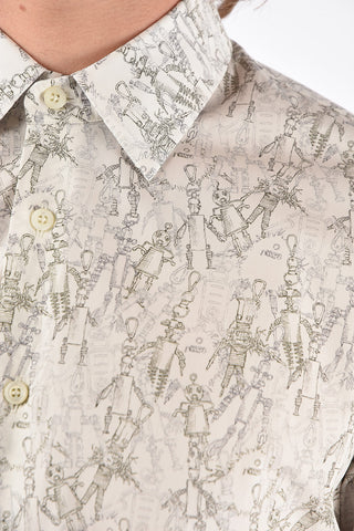Pure Cotton ROBOT Printed Shirt