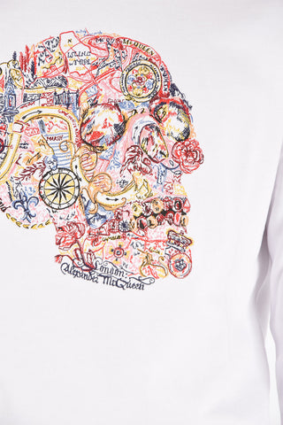 Crew Neck SKULL Embroidered Sweatshirt