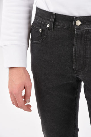 Stretchy Denim 5-pocket Skinny Jeans 17cm