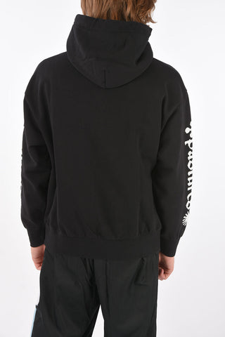 printed NO FUTURE sweatshirt with hood
