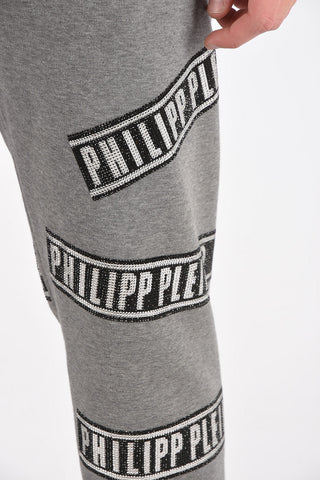 Rhinestone Embellished Sweatpants