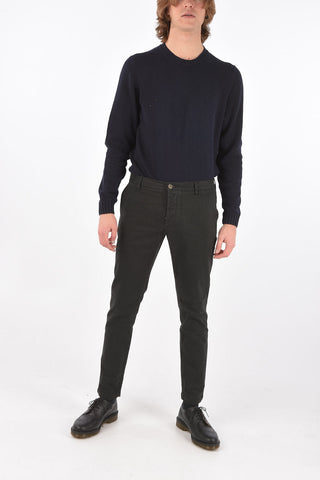 stretch cotton slim fit chinos pants