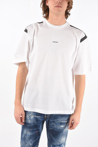 Crewneck T-shirt RELAX FIT with Shoulder Details