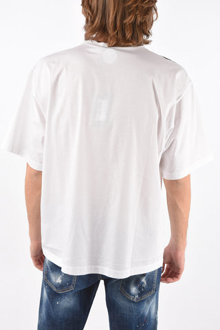 Crewneck T-shirt RELAX FIT with Shoulder Details