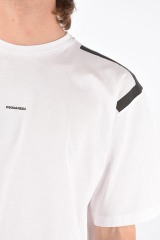 Crewneck T-shirt RELAX FIT with Shoulder Details