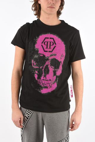 PLATINUM CUT T-shirt  SKULL con Decorazione Gioiello