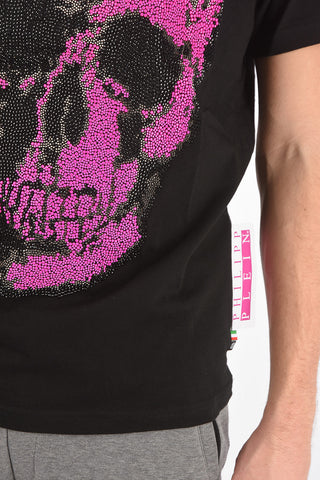 PLATINUM CUT T-shirt  SKULL con Decorazione Gioiello